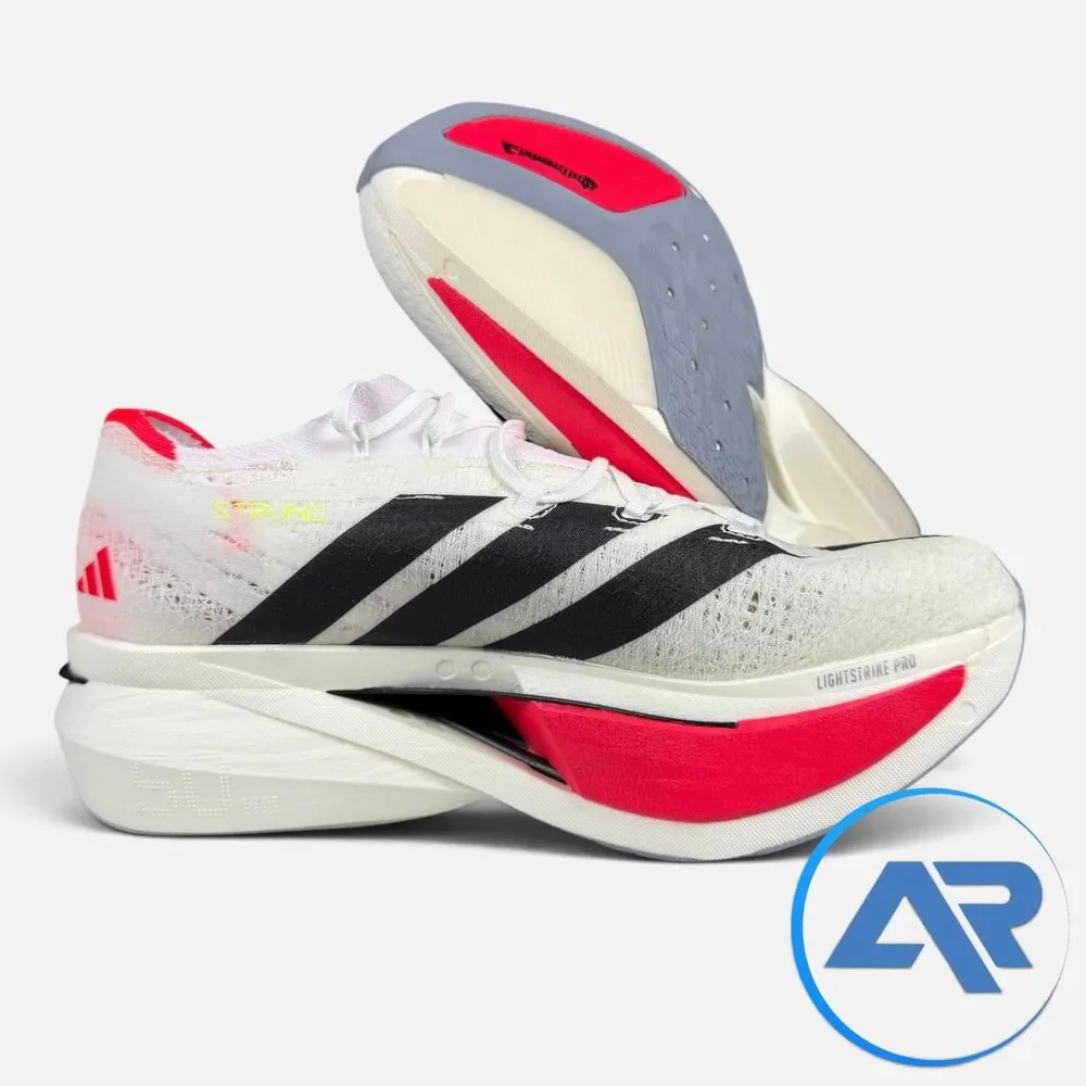 Adidas Adizero Prime X3 Strung Men's Size 10.5 Cloud White Lucid Red JR2597